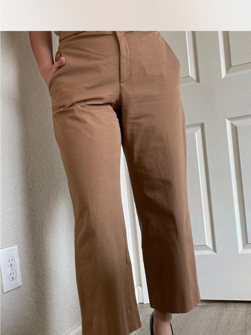 Banana Republic Sloan Straight Pants — Camel